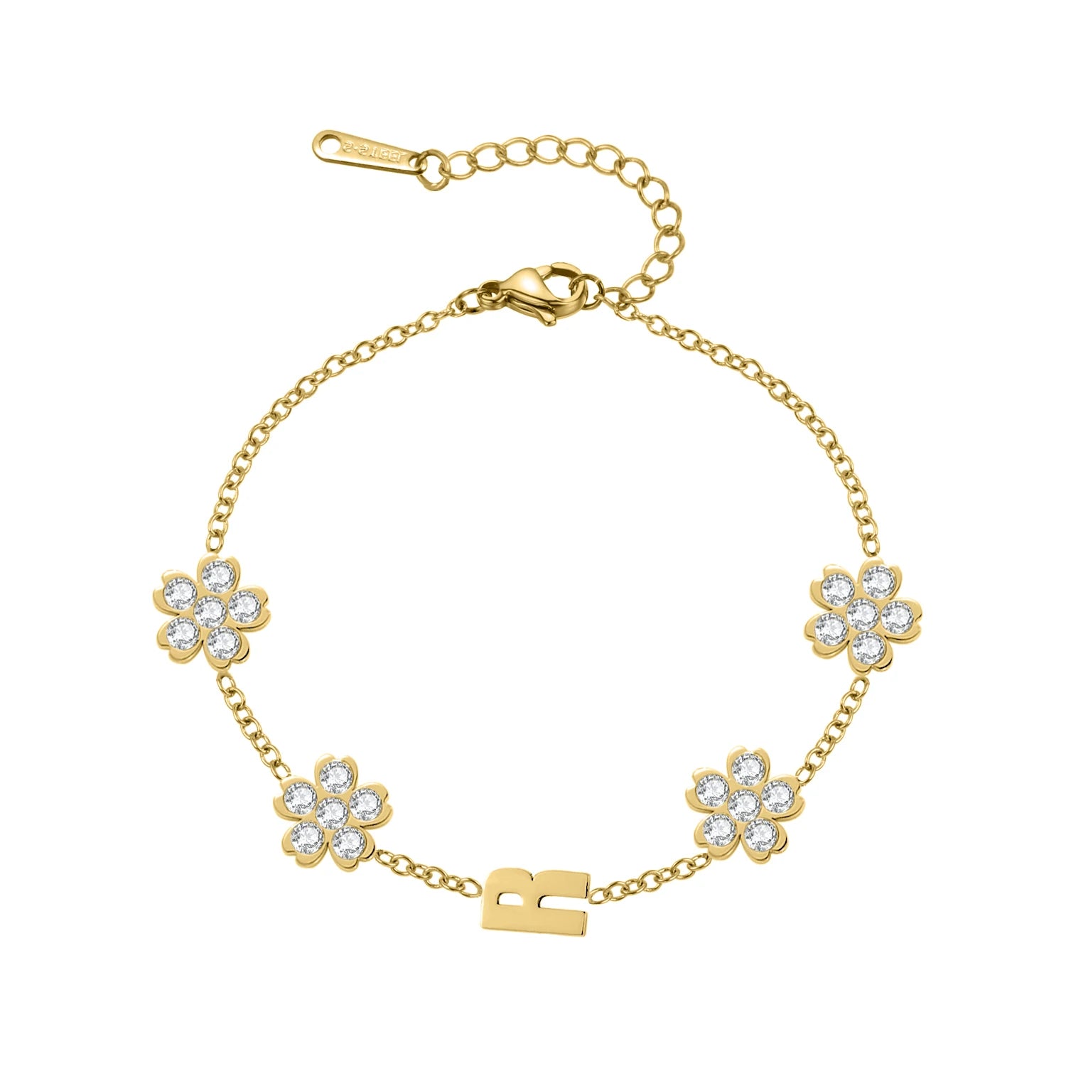 Initial Daisy Bracelet