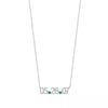 Date Necklace With Birthstone