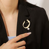 Arabic letter Freshwater Pearl Brooch