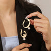 Arabic letter Freshwater Pearl Brooch