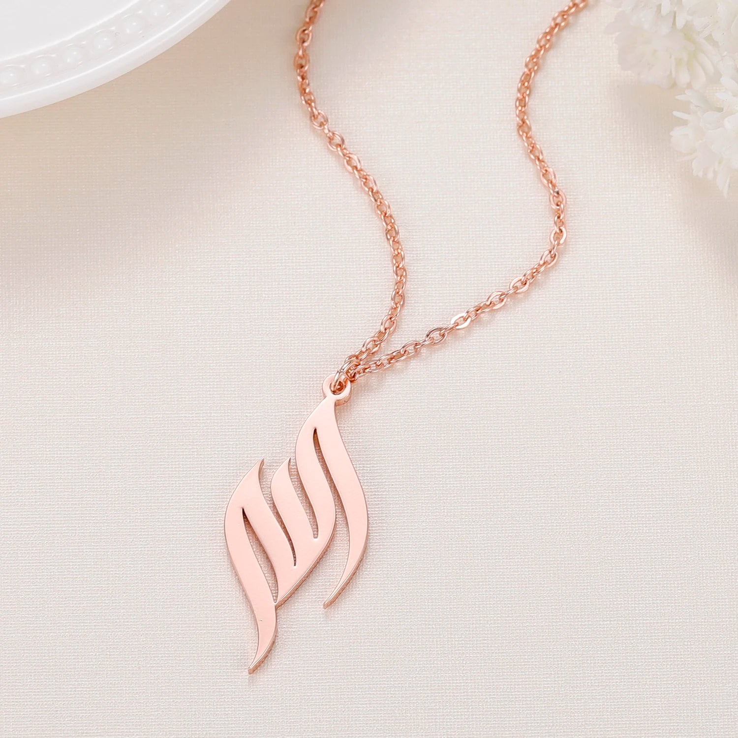 Allah Name Necklace in Arabic Calligraphy