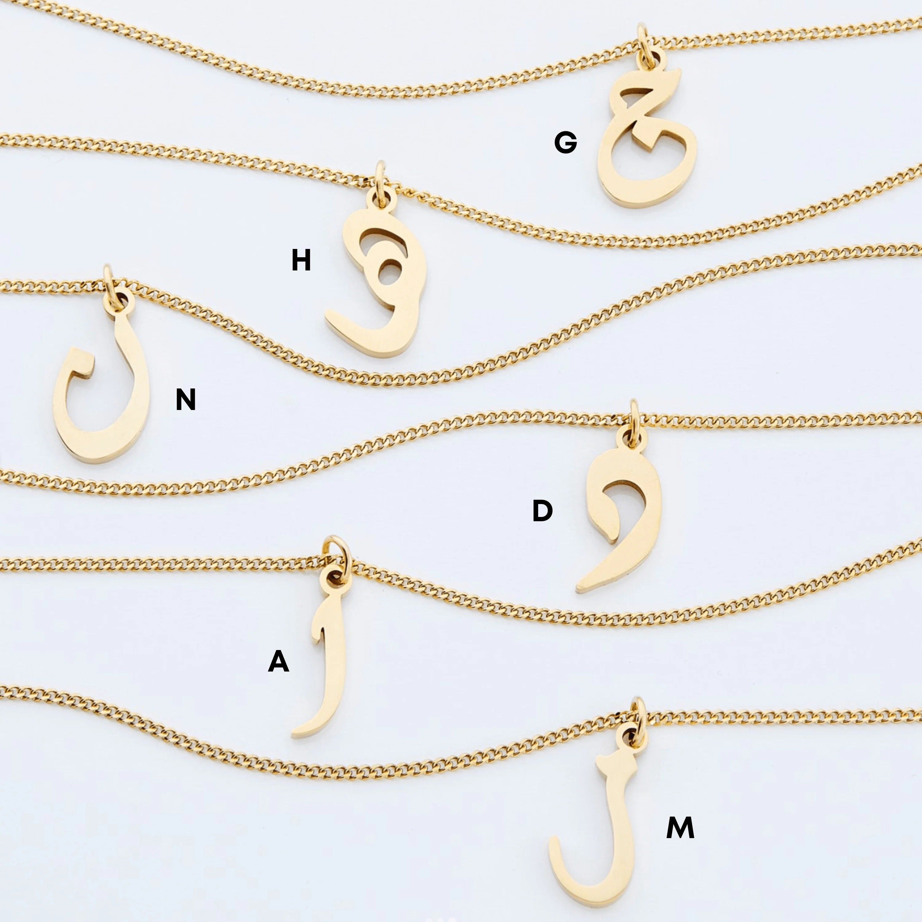 Arabic Letter Necklace