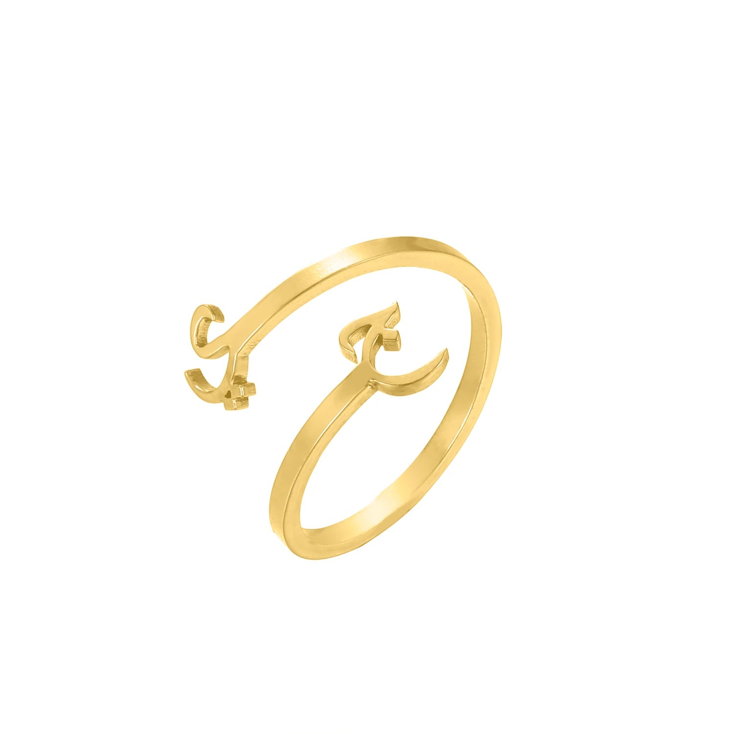 Customized Arabic Two Letter Ring